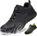 ISOOUS Safety Shoes Men Women S3 ESD Work Shoes SRC FO HRO Waterproof Safety Sneakers | Sans métal Chaussures de Travail FO Imperméables,Résistant aux hautes températures,Résistant aux rayures sur la tige