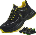 ISOOUS Safety Shoes Men Women Comfortable Lightweight | Non-Slip Work Shoes Steel Toe Cap Breathable Safety Sneakers